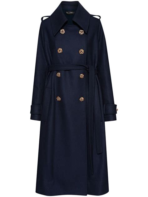 navy burberry virgin wool coat featuring notched lapels|Wool Tailored Jacket in Navy .